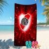 Beach Towel with Club Atlético River Plate Pattern - Soft,absorbent,machine Washable Lightweight&Modern,swimming,Travel Essentials