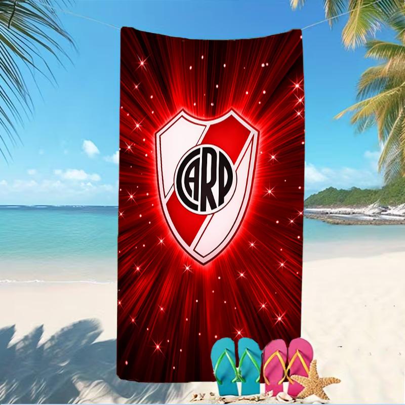 Beach Towel with Club Atlético River Plate Pattern - Soft,absorbent,machine Washable Lightweight&Modern,swimming,Travel Essentials