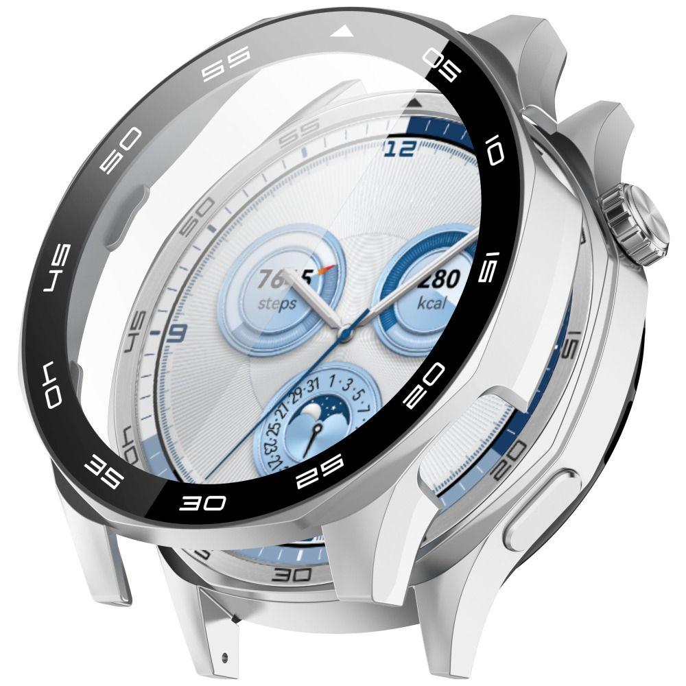 with Scale Screen Protector Tempered PC Cover Shell Protective Case for Huawei Watch GT 5 46MM