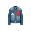SS22 Lucky Cat And Daruma Denim Jacket Men Jacket Denim-Blue 2ESHTM2DJ713LFCP