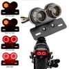 Motorcycle LED Tail Light Integrated Brake Turn Signal With License Plate Bracket For Honda Yamaha Universal 12V Rear Light
