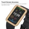 Protective Shell Rhinestone Inlaid Full Protective PC Smartwatch Protective Case for HUAWEI Watch Fit