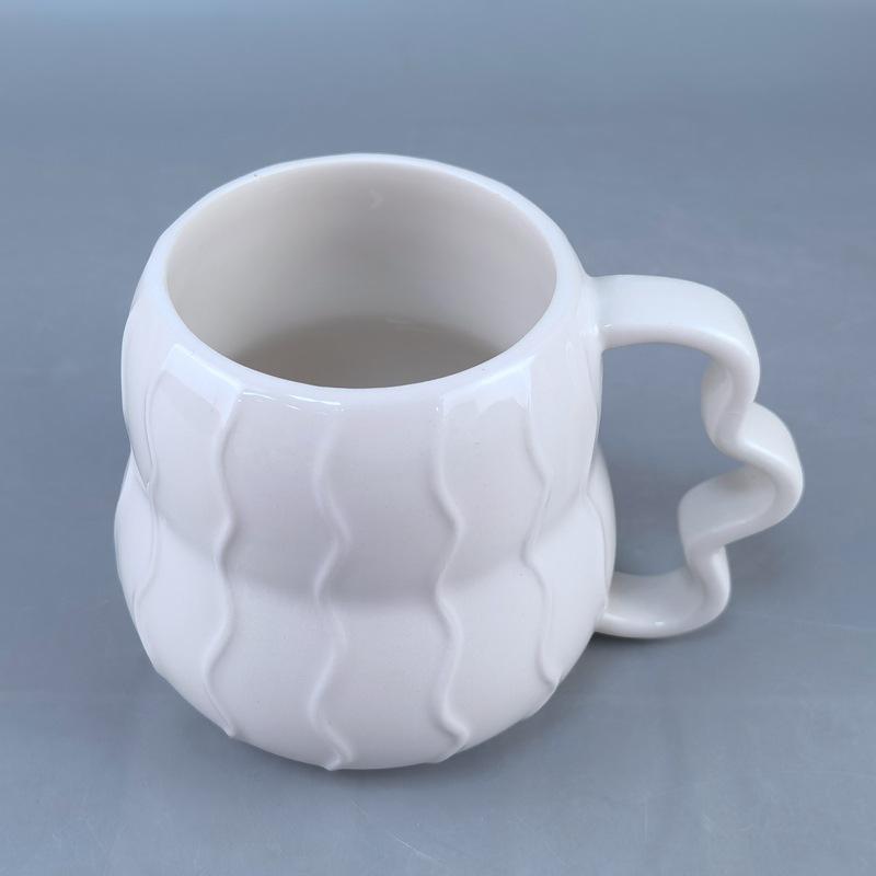 Creative Gourd Mug Ceramic Cup Nordic Color Matching Couple Coffee Cup Milk Cup Small and Cute