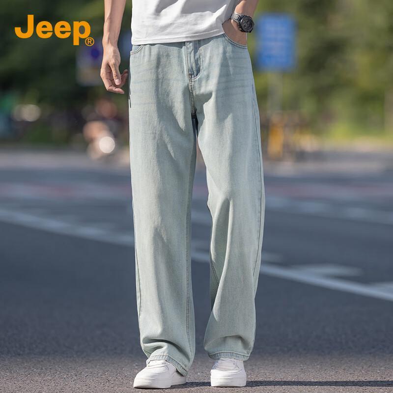 

Jeep Мужские легкие джинсы прямого кроя из смеси тенсела 36