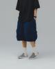 ANGLAN Military Cargo Half Pants - Navy