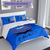 3pcs Racing Driver M-Max Verstappen Themed Duvet Cover Set, Includes 1 Duvet Cover and 2 Pillowcases,Skin-Friendly&Comfortable Fabric,Suitable Bedding