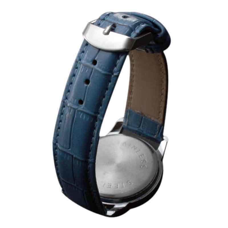 Stilig herreklokke analog herreklokke i skinn