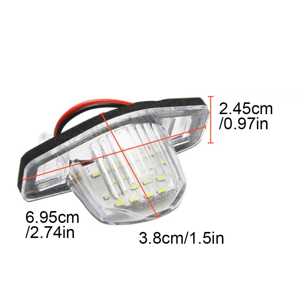 2pcs Car LED License Plate Lights for Honda Fit Jazz Odyssey Sylphy CRV PRV,Lamp Xenon White 6000k Cars Accessories