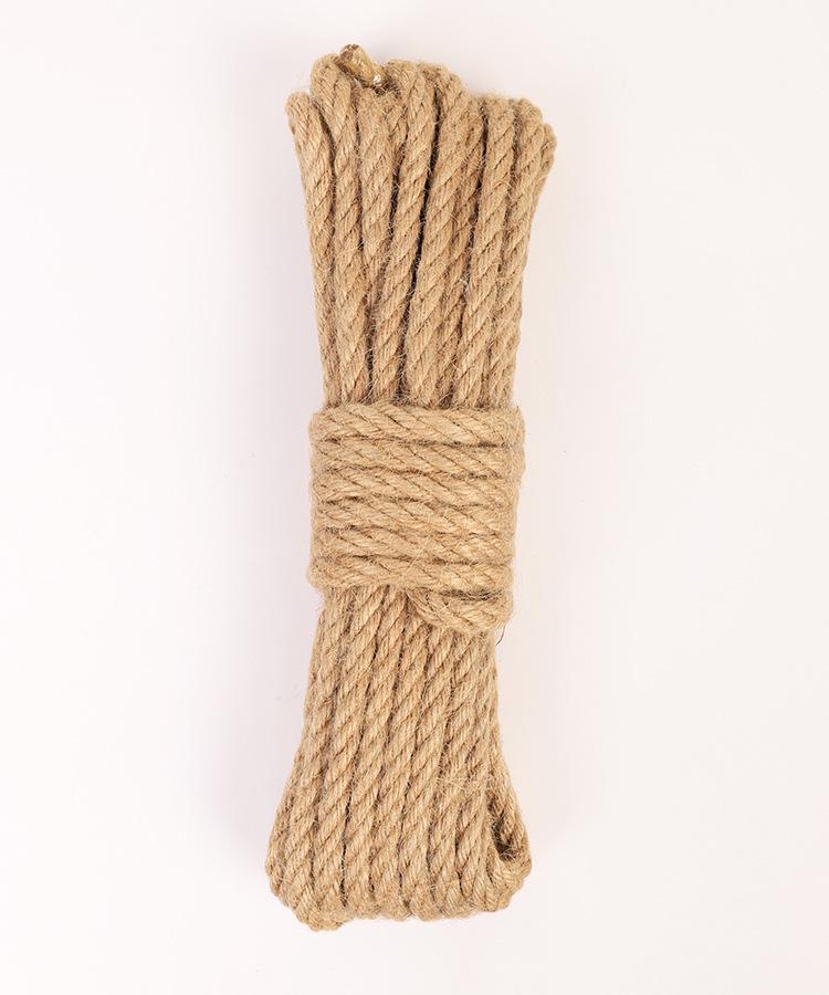 Jute Rope for Packaging, Binding, Indoor Art, and Creative DIY (4mm-12mm Diameter)
