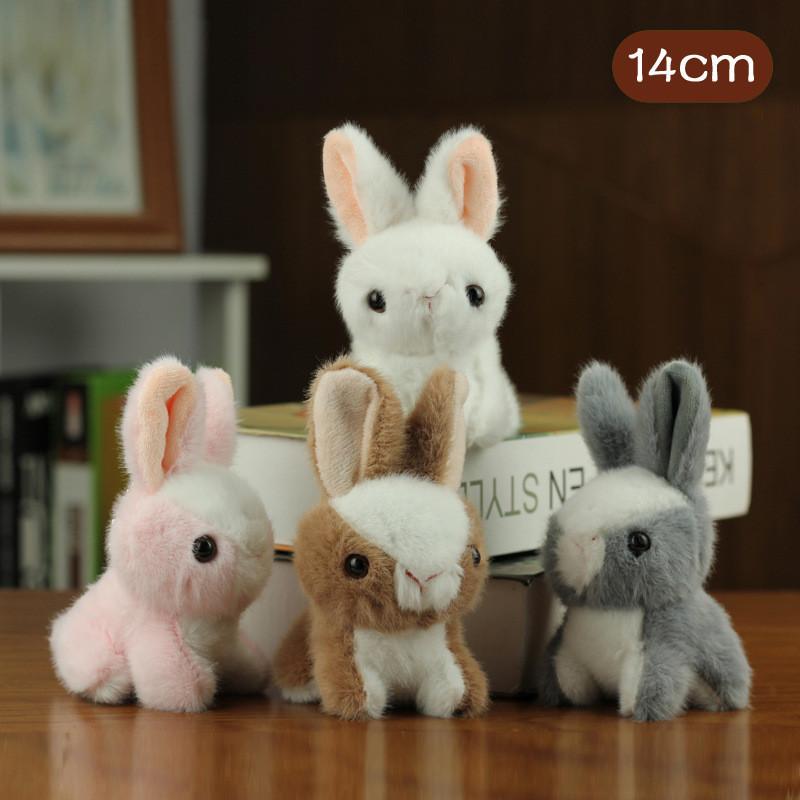 Adorable Plush Bunny Keychain Stuffed Animal Rabbit Bag Charm Cute Birthday Gift