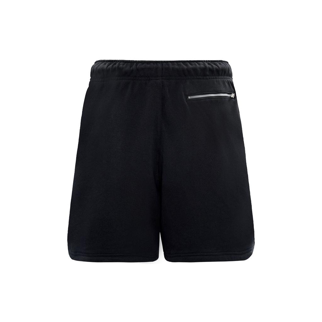 Jordan Essentials Logo Mid-Waist Cotton Casual Shorts V1 Men Bottoms Black DA9823-010