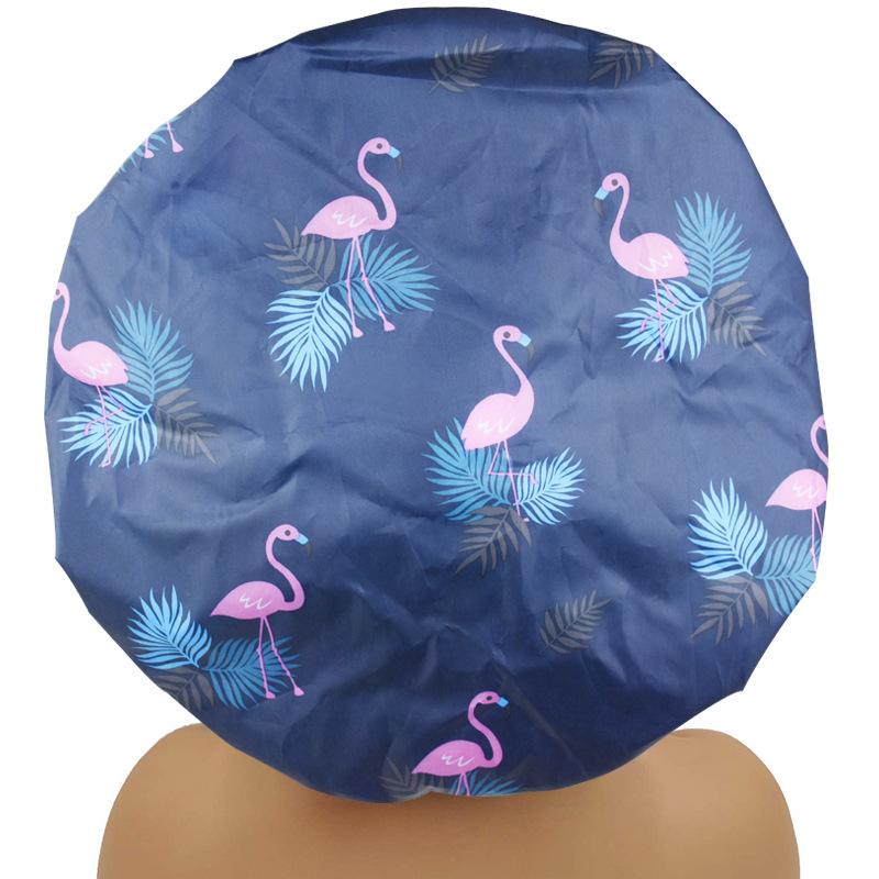 Cuffia da doccia impermeabile per bagno Cuffia per capelli elastica per cappello da bagno addensata per donna Bellezza Parrucchiere Dot Prodotti Accessori per il bagno