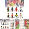 Colorful Football Star Wooden Minifigure Building Blocks Set For Kids With 50-100 Pieces