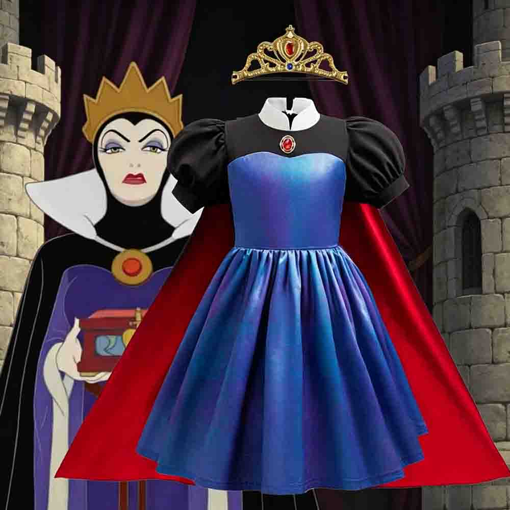 Halloween Carnival Party The Evil Queen Costume dress cloak Grimhilde cosplay dress