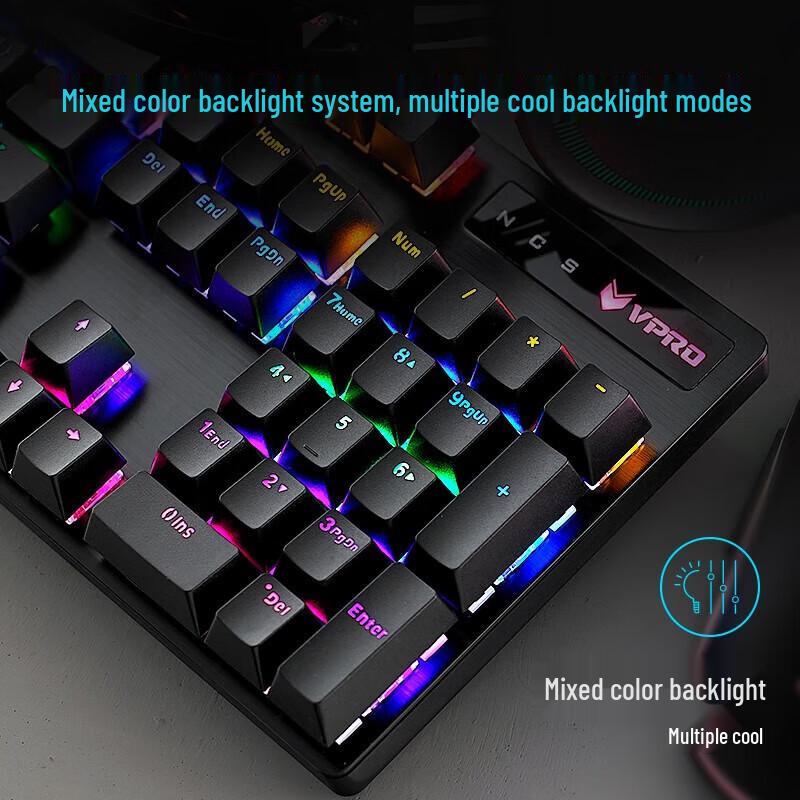 Rapoo V500PRO Full-Size Wired Gaming Keyboard
