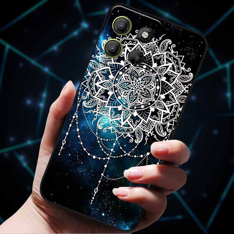 For Moto G15 4G Case Painted Cats Soft Silicone Lovely Back Case for Motorola Moto G15 Power G 15 Phone Cover MotoG15 etui Funda