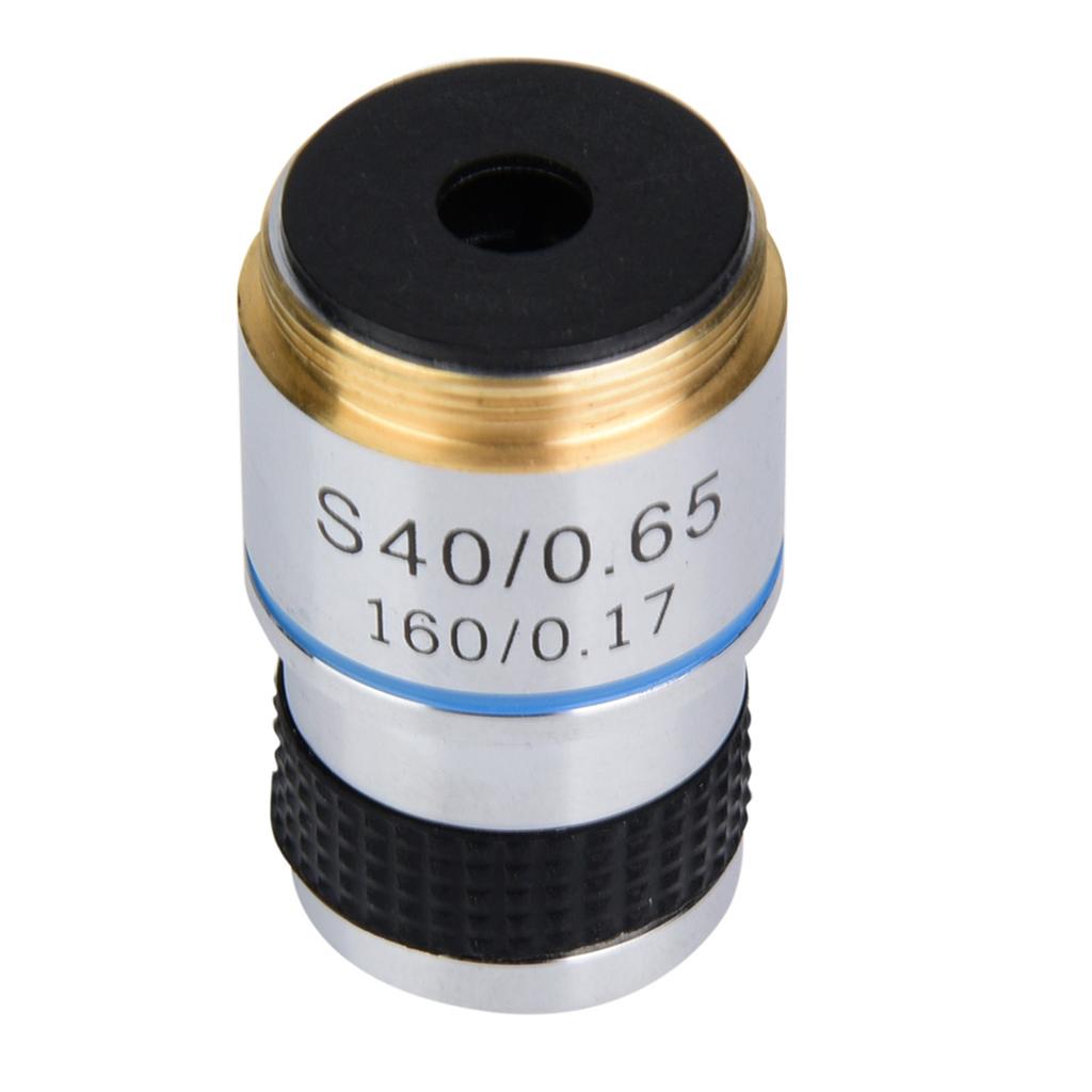 40X 185 Biologisches Mikroskop Achromatische Objektivlinse 160 0.17