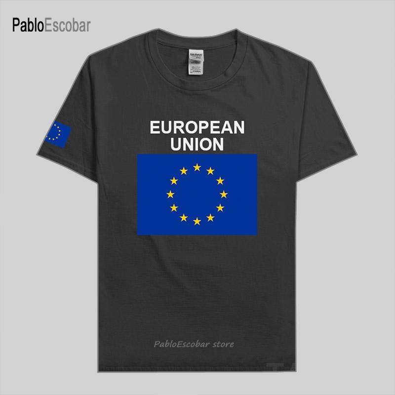 

European Union United in Diversity EU EUR men t shirt jerseys nation tshirt cotton tshirt clothing tees country flag 4XL