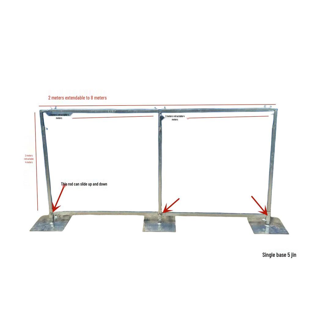 Retractable Iron Wedding Prop Stand for Sign-In Backgrounds