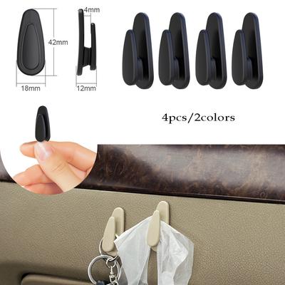 Mini colgador colgante Interior para coche, gancho organizador con Clip de sujeción automático