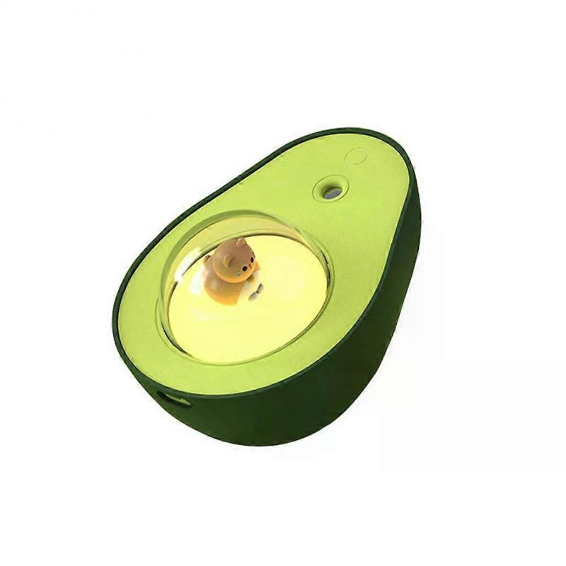 Portable 240ml Humidifiers USB Wireless Avocado Humidifier Cute Cat Led Night Light For Bedroom Kids Mini Desk Humidifier Gifts