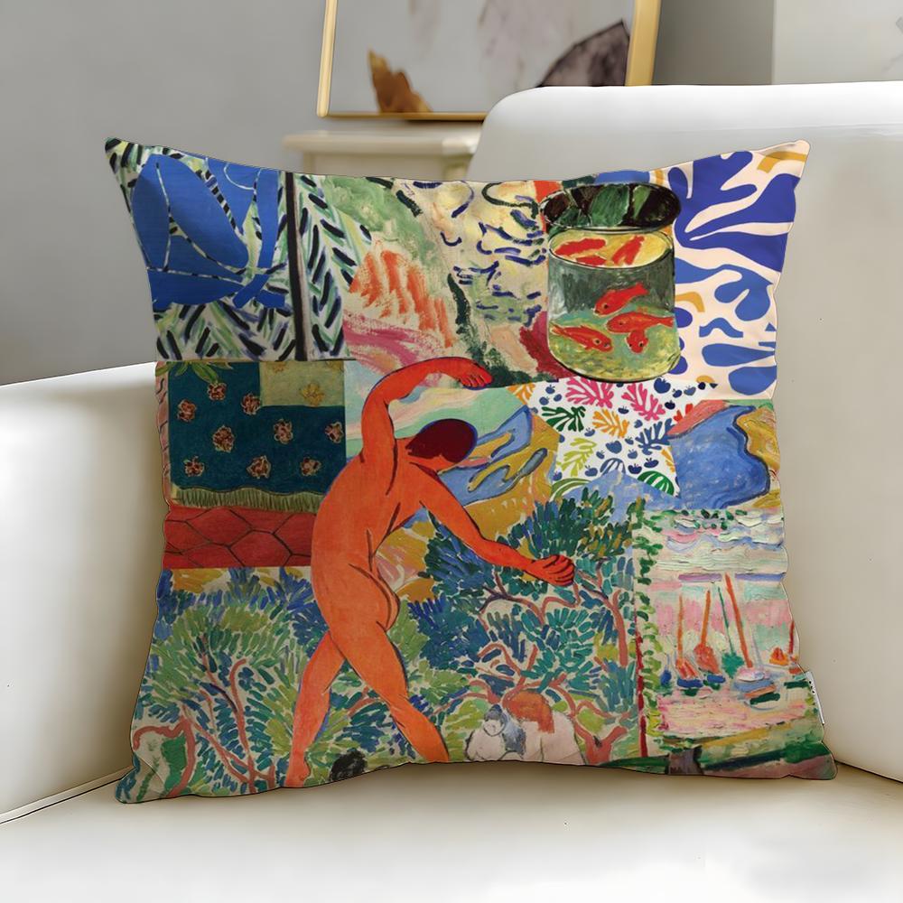 Classic Artist Henri Matisse Cushion Cover Soft & Easy-Wash Pillow Case – Versatile for Couch, Bed, Travel and Office
