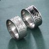 LIKGREAT Viking Nordic Mythology Giant Wolf Ring for Men Stainless Steel Celtics Knot Finger Ring Hip Hop Rock Punk Jewelry Gift
