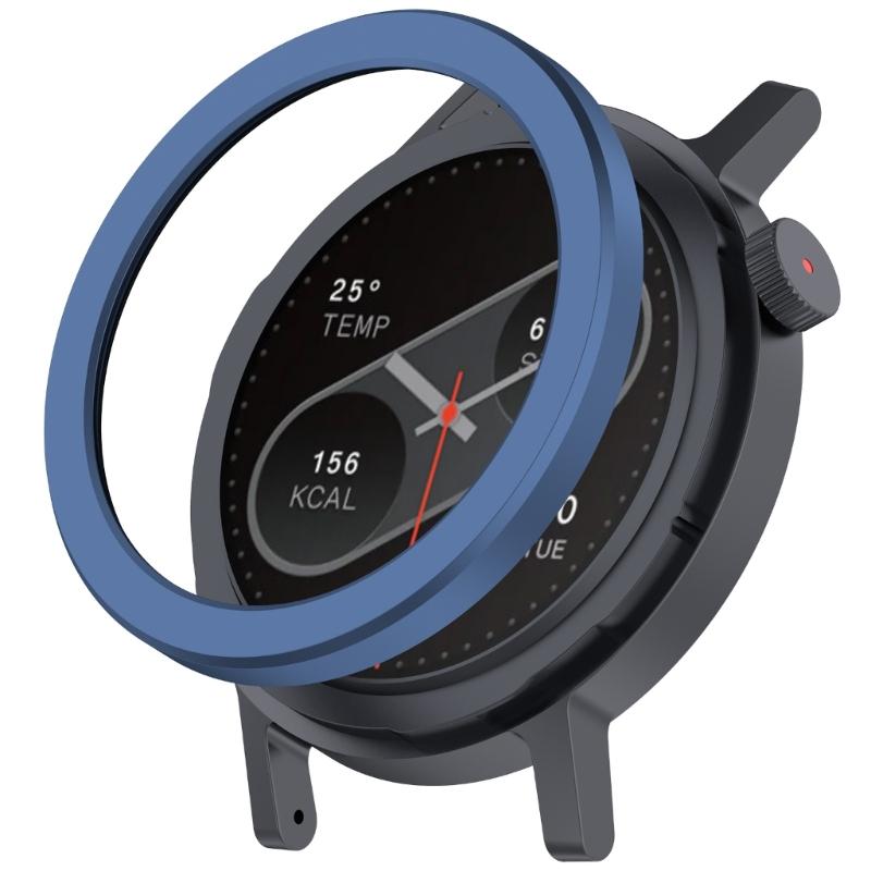 Aluminum Alloy Watch Frame With Reinforced Glass Screen Guard for CMF Watch P2 Smartwatch Scratch Resistance