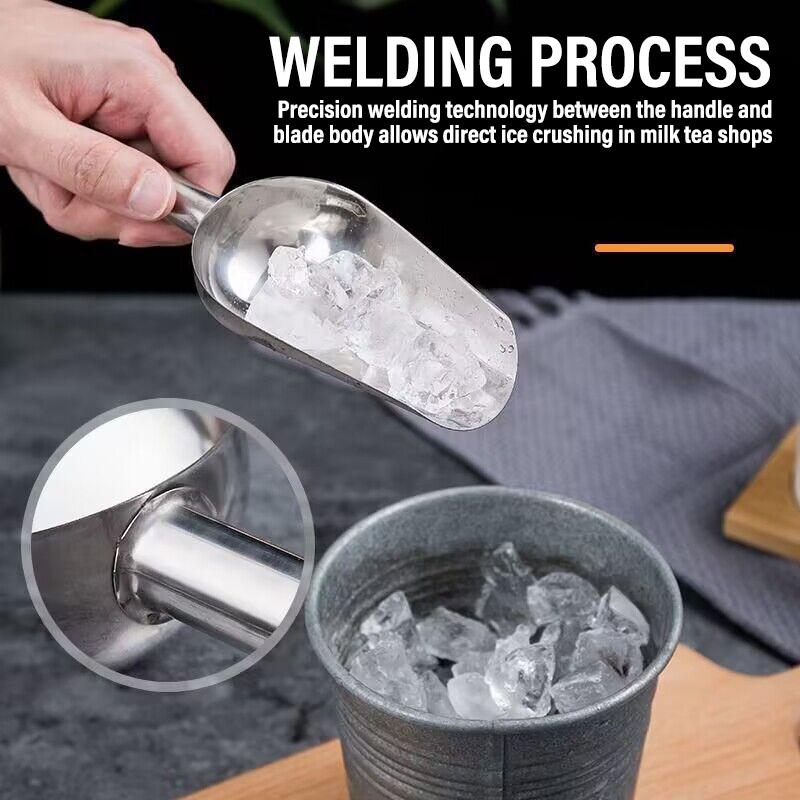 Stainless Steel Shovel Metal Multifunctional Ice Shovel Food Measuring Spoon Coffee Bean Flour Shovel Home Kitchen Accessories