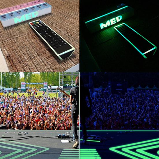 10m Self Adhesive Luminous Photoluminescent Tape Glow In Dark Home Warning Decor