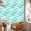 Mint and Blue Watercolor Galaxy Wallpaper for Living Room and Bedroom 50x1000