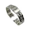 Braccialetto in Acciaio Inossidabile Solido a Cinque File per Orologi Seiko, con Chiusura di Sicurezza e Estremità Curve - 20mm/22mm