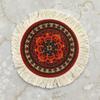 1PC Multi-Use Heat-Resistant Coaster Artisanal Round Durable Mat Non-Slip Ethnic Style Bohemian Coffee Washable 10cm