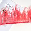 Decorative Feather Cloth Strip 10-15Cm Ostrich Hair Cloth Edge Dress Cuffs Latin Dance Skirt Diy Clothing Accessories