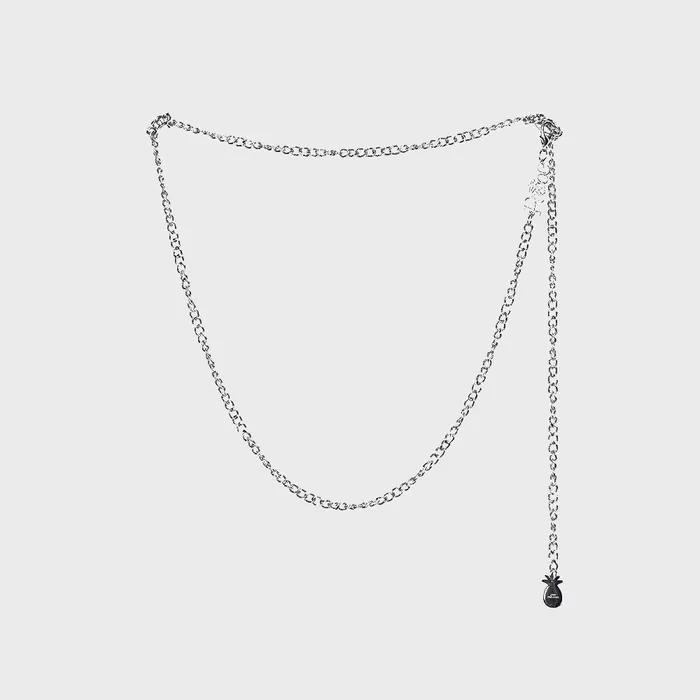 SIMPLE PEACE CHAIN BELT_SILVER