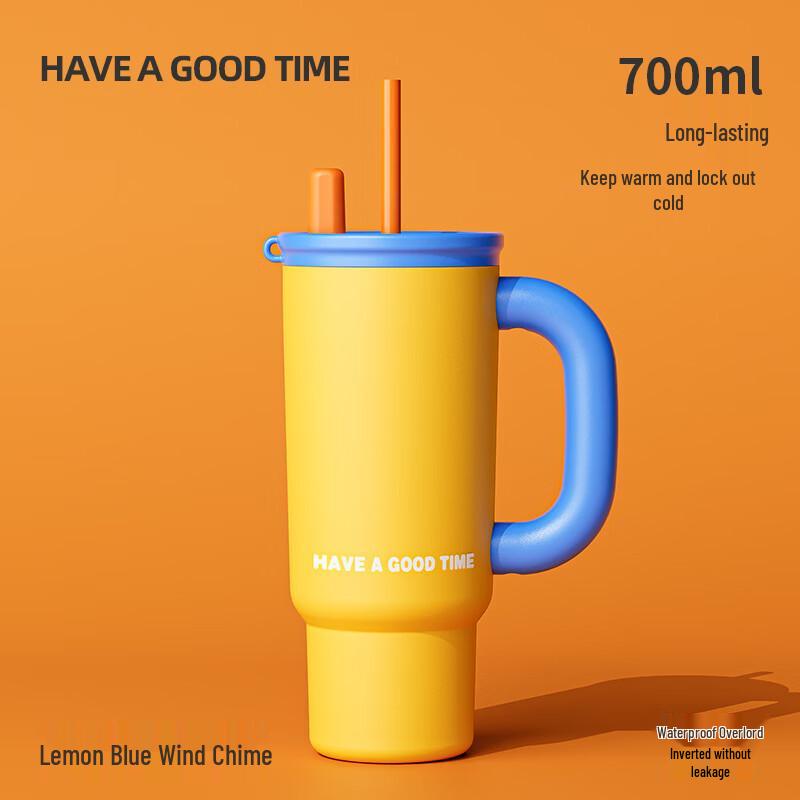 OLOEY Large Capacity Insulated Water Bottle with Straw