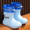 2026EVA Kids' Cute Cartoon Rain Boots: Waterproof Rubber Shoes for Girls
