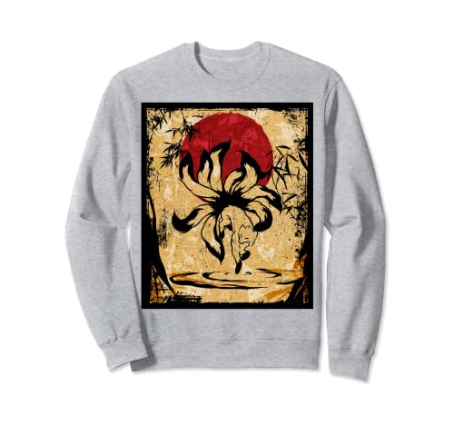 

Nine-Tailed Fox Japanese Retro Art Sweatshirt