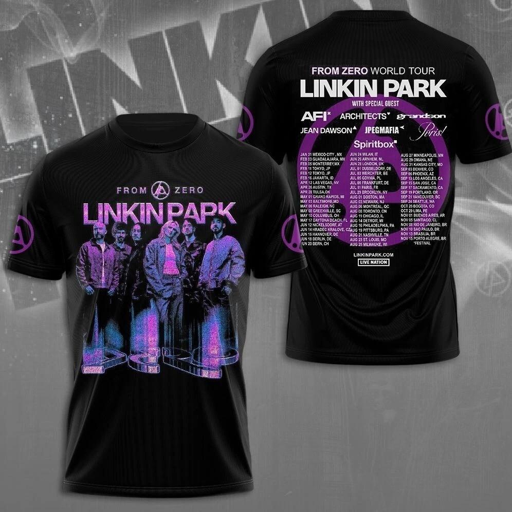 Linkin Park From ZERO World Tour 2026 3D T-Shirt All Size XL