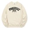KAN6312 Kmc0167 Lettering Knights Of The Round Table Fleece-Lined Sweatshirt Cream