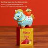 Guochao Style Resin Horse Prosperity Desk Ornament