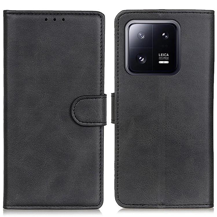 

For Xiaomi 13 Pro 5G Full Protection Cowhide Texture Wallet Stand PU Leather Phone Case Magnetic Clasp Phone Cover
