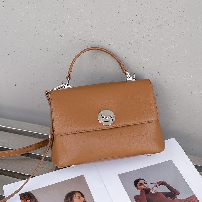 

Женская сумка из коровьей кожи, новая модная женская сумка, универсальная повседневная сумка для поездок на работу, сумка через плечо на одно плечо