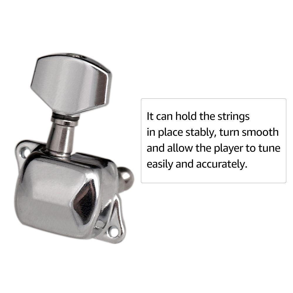 Knob Replacement Machine Heads Tuners Bass Guitar Tuning Pegs 3R3L Electric Guitar Accessories