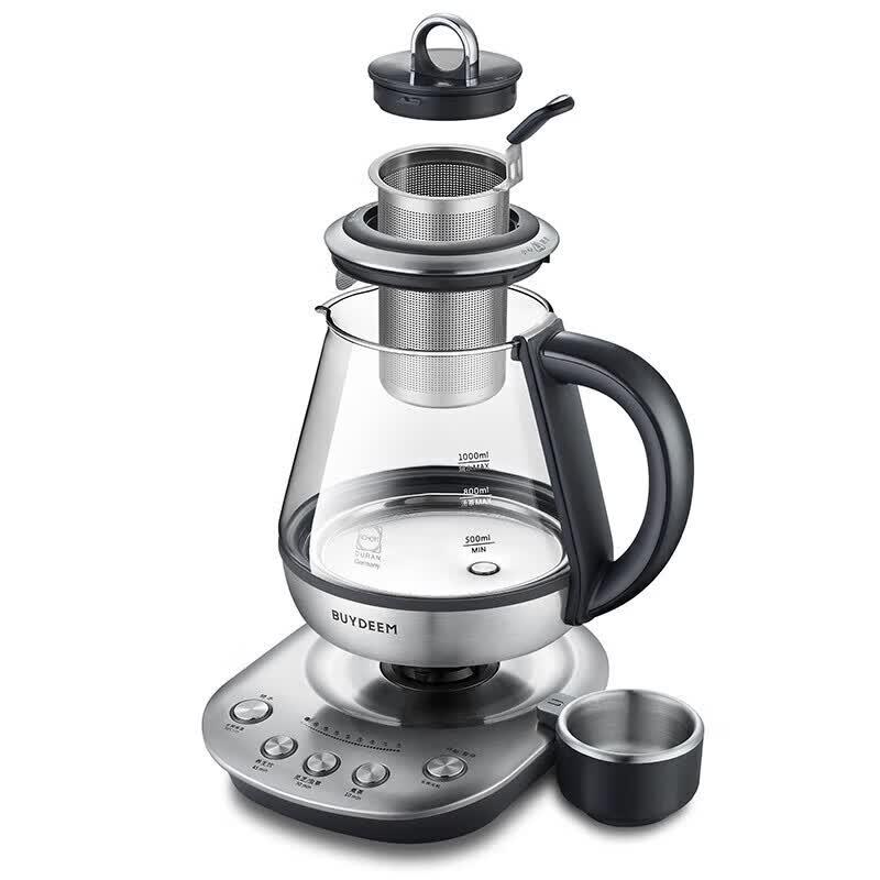 Buydeem K21 Многофункциональный стеклянный чайник для здоровья Вилка CN (адаптер в комплекте)