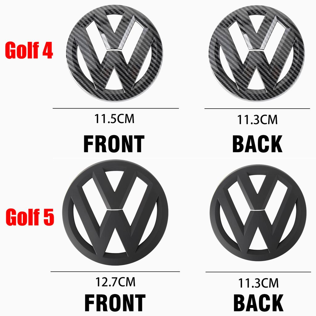 JQTYB1 For VW Volkswagen Jetta MK5 Golf Non-destructive Front Hood Radiateor Badge Rear Trunk Lid Cover Emblem Sticke For VW Volkswagen