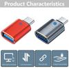 Short USB C to USB Adapter USB Type C Female to USB3.0 Male Adapter Connectors OTG Adapter for Phone Laptops
