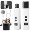 Dog Nail Grinder Multifunctional Built In LED Light Low Noise Rechargeable Pet Nail Trimmer for Home