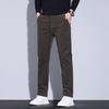 Men's Thermal Velvet Stretch Casual Pants - Thick, Soft, One-Piece Design