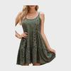 Women's Sexy Leopard Print Slim A-Line Suspender Dress
